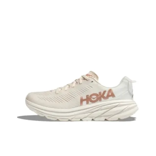 HOKA ONE ONE Rincon 3 Амортизация Износостойкие Низкие Кроссовки для Бега Женские Бежевые