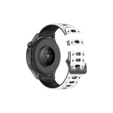 Белый Черный-Армейский стиль Дышащий Двухцветный Кремниевый ремешок