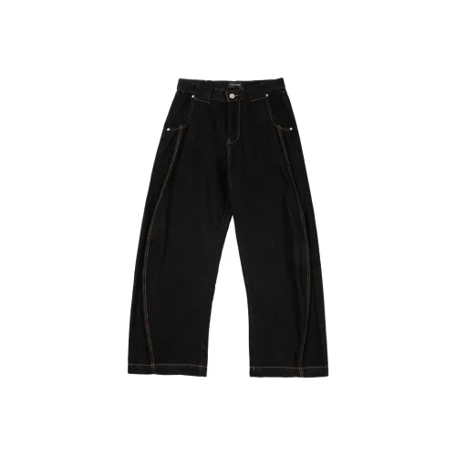 COUNTRY MOMENT Черные Унисекс Джинсы