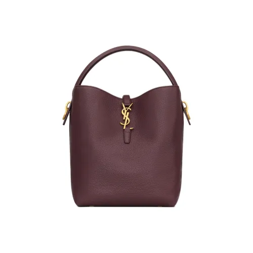 SAINT LAURENT Телячья кожа Сумка на одно плечо Женская Каберне Совиньон Красный