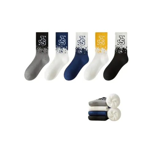 VIM TREE 4 Pack Assorted Men's MID Shin Socks Вим ТРЕЙ 4 Пачка Ассорти Мужские Носки до Икры MID