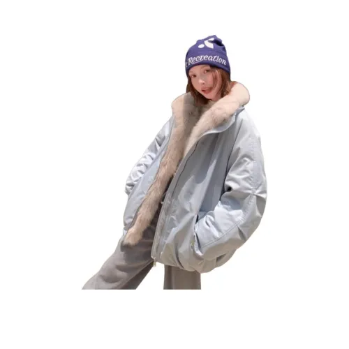 Cotton Gene Синий Женский Парки