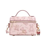 Розовый, граффити, медведь