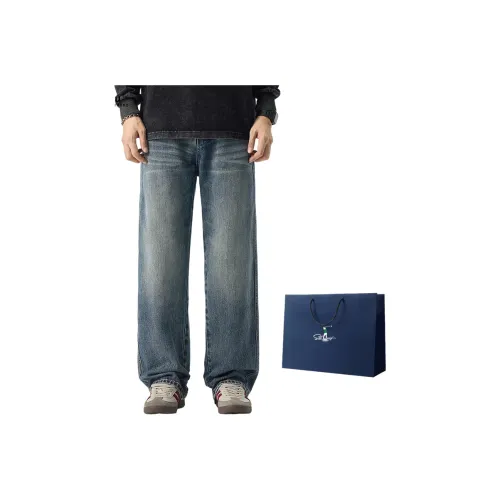 SLLAVIF Синий Мужской Джинсы