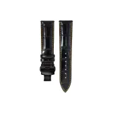 Черный с апельсиновым швом + черная застежка-бабочка