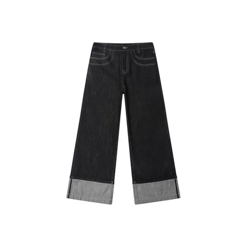 BANDITK GANGN Джинсы Унисекс Черный Серый