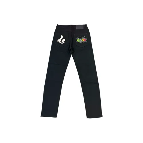 OKPI Черные Унисекс Джинсы