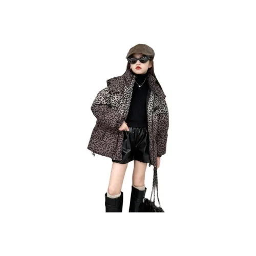 FIRS Kids Леопардовый принт Kids Пуховые куртки