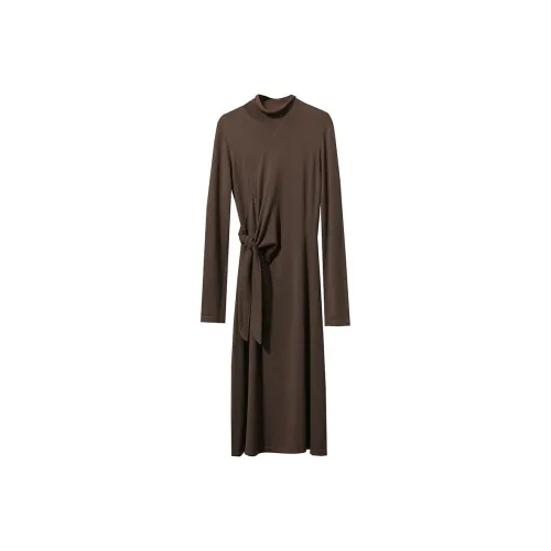 AMII Длинное платье с длинными рукавами для женщин