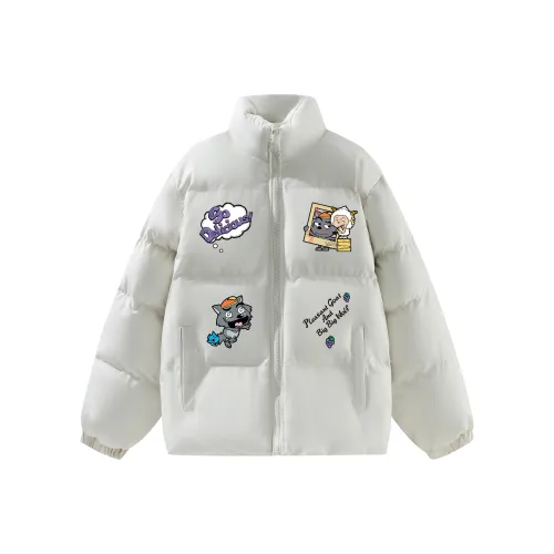 Pleasant Goat and Big Big Wolf Хлопковый пуховик Унисекс