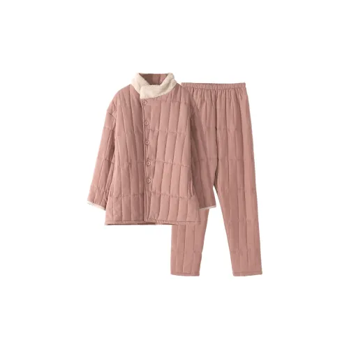 UAVAE ZJ LG1715 Мягкий песочный розовый женский пижамный комплект