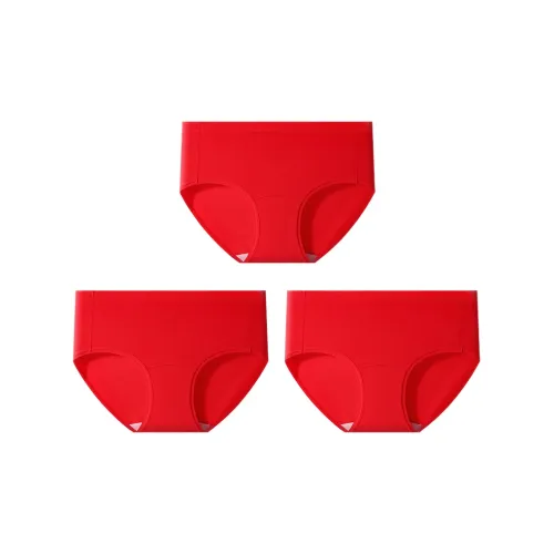 MULONGSHIJIA 3 пачки красных женских трусов-бикини