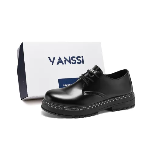 VANSSI Винтажный Черный Мода Повседневная Мужская Обувь Британская Бизнес Обувь Большой Размер Кожаные Туфли Мужские