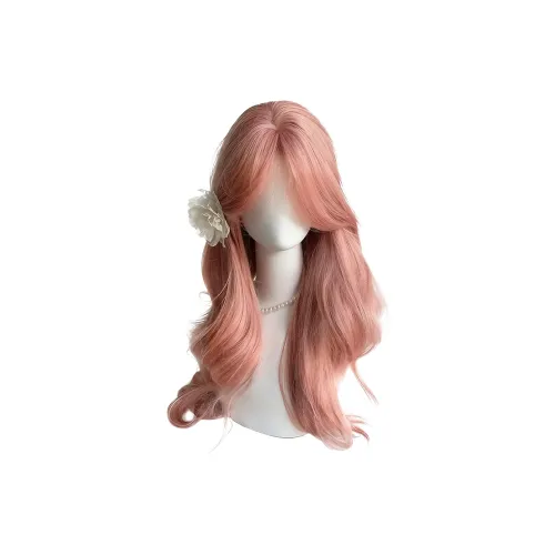 BEIQING Розовая CENTER Разделённая Чёлка "восьмёрка" Большая Волна Длинные Волнистые Женский Шапка