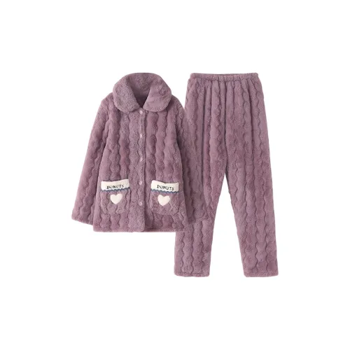 UAVAE ZJ LG1689 Таро фиолетовый Женские Пижамные комплекты