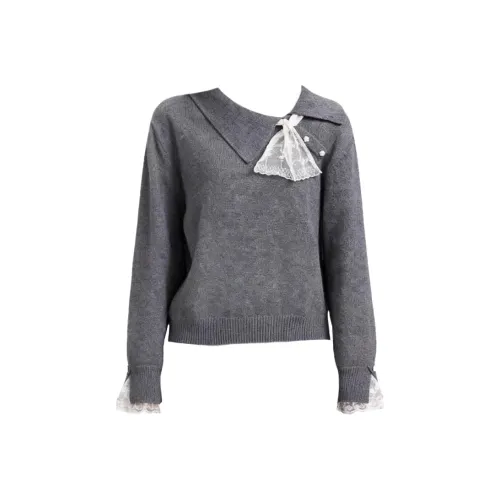 PAIN OR PLEASURE Зимний трикотаж женский серый