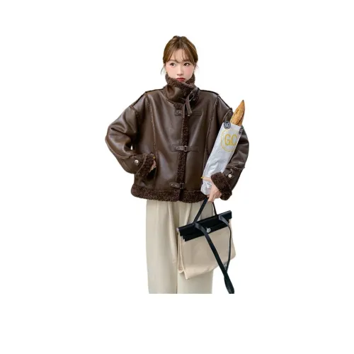 LAOYECHE Кожаная куртка женская