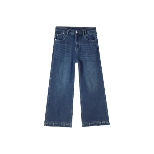 HIPPIEMISS Синий [Вес 67кг+] Женские Джинсы