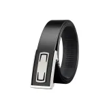 Стиль 4 Черный с серебряной застежкой ремешок