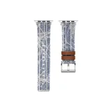 Винтажный синий деним с снежинкой