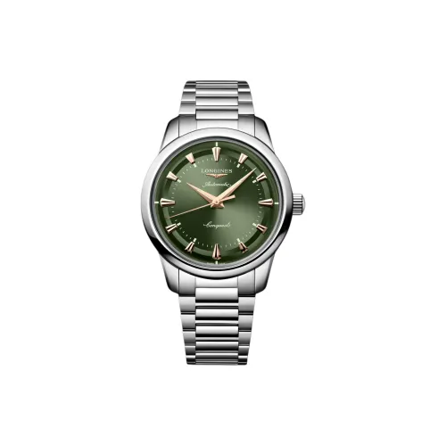 LONGINES Classic Vintage Автоматический Механический Часы Мужские 40 мм Зеленый Циферблат