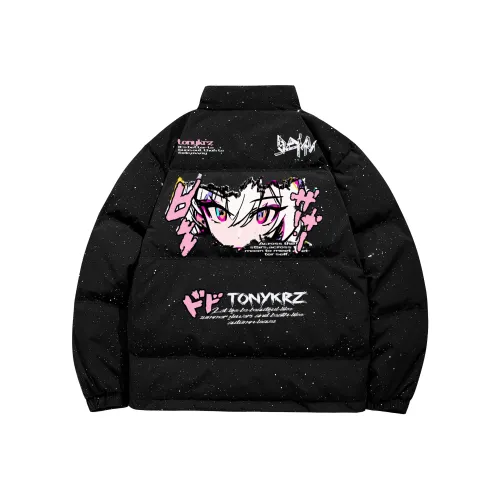 TONYKRZ Черный [Улучшенный High Качество Гипсофила] Унисекс Пуховики