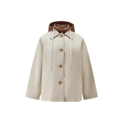 Giordano 02 Бежевый Абрикосовый Коричневый Женские Пуховики