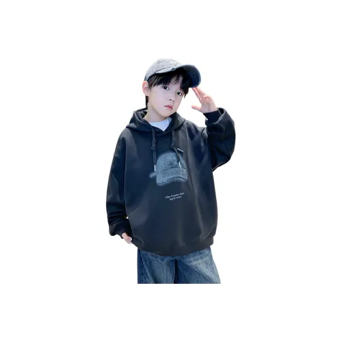 T.MOO Темно-серый школьный возраст свитшоты