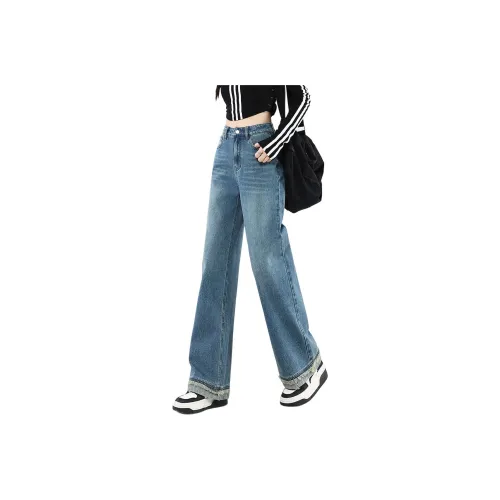 Tonlion Medium Blue Women's Jeans Тонлион Средне-синие Женские Джинсы