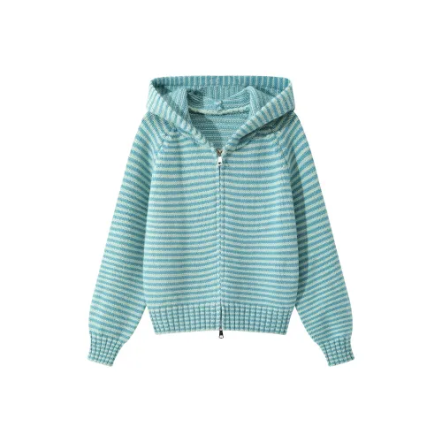 IWZI Синий Полосатый Рубашка Женская Трикотаж