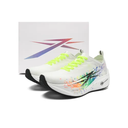 A.Knackfuss Низкий топ Детские беговые кроссовки Белый радужный Кляксы чернил Подростки