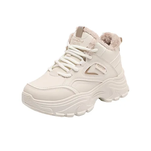 DINGGU Покрытие Баланс Устойчивость к истиранию Низкий Топ Толстая подошва Женские кроссовки