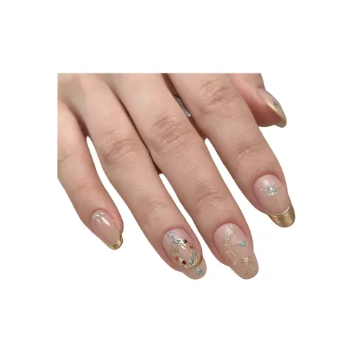 T Z Французский Дворцовый стиль Золотой Магический Зеркало Розовый Винтаж Барокко Искусственный Ногтей