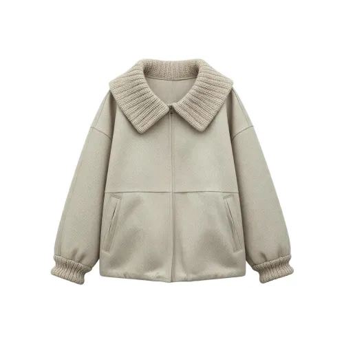 Olivia Share777 Цветочный Абрикос Женский Пальто