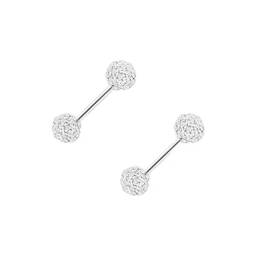 QINGYAZHUBAO Серьги-гвоздики из титанового стального сплава для женщин