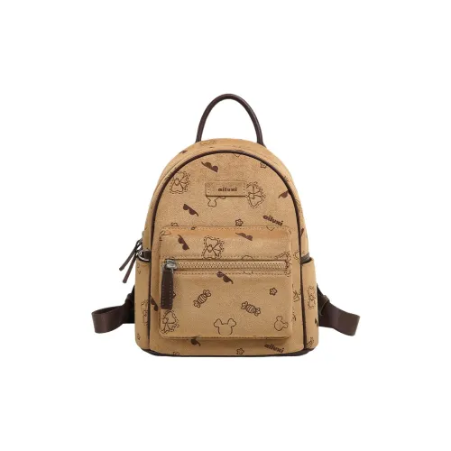 AILUXI Ткань Рюкзак Стандартный Женский Молочно-чайный Абрикос