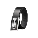 Стиль 1 Черный с серебряной застежкой ремешок