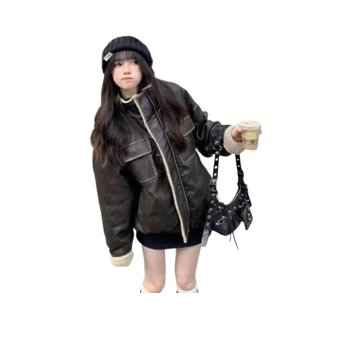 GOSNACE Кофе [Японский стиль MULTI Карман Рабочий стиль] Унисекс Пуховики