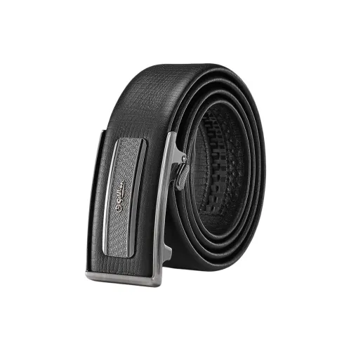 GOLDLION Ремни из коровьей кожи Мужские Черные 3,55 см