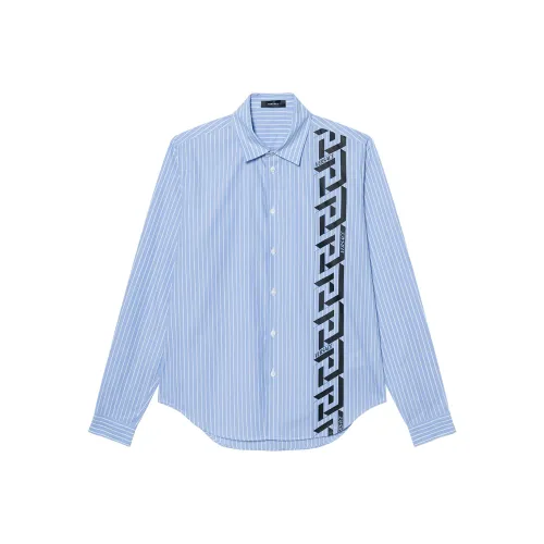 VERSACE Мужские Синие Рубашки