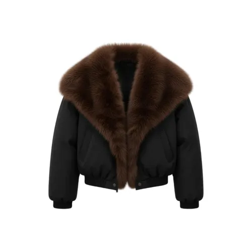 JOSR Черный Женский пуховик