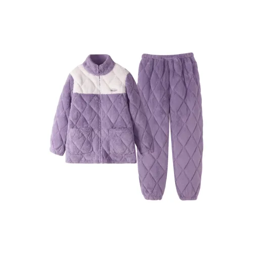 UAVAE ZJ LG1784 Пузырьки Фиолетовый Женские Пижамные комплекты