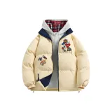 Светло-желтый, в комплекте с толстовкой [Воротник-стойка, минималистский]