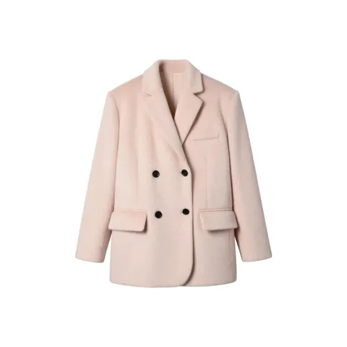 Olivia Share777 Pink Women's Coat Olivia Share777 Розовый Женский Пальто
