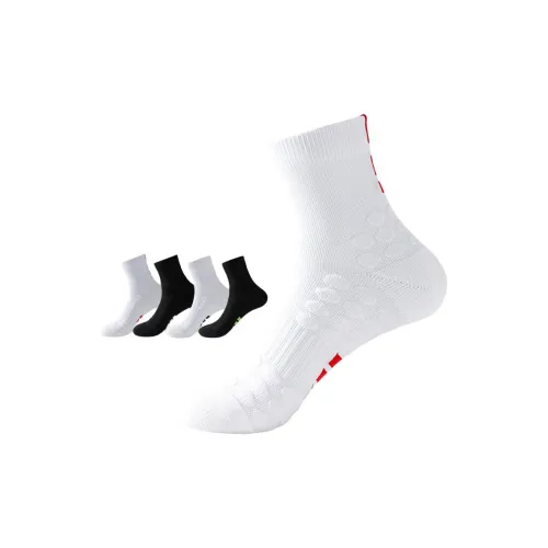 VIM TREE 4 Pack Assorted Men's Basketball Socks VIM TREE 4 Пачка Ассортированные Мужские Баскетбольные Носки