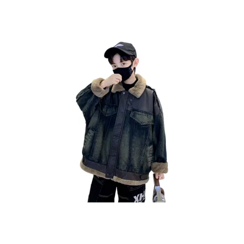 AIXINA Синий Флисовый Подклад С школьными Топами