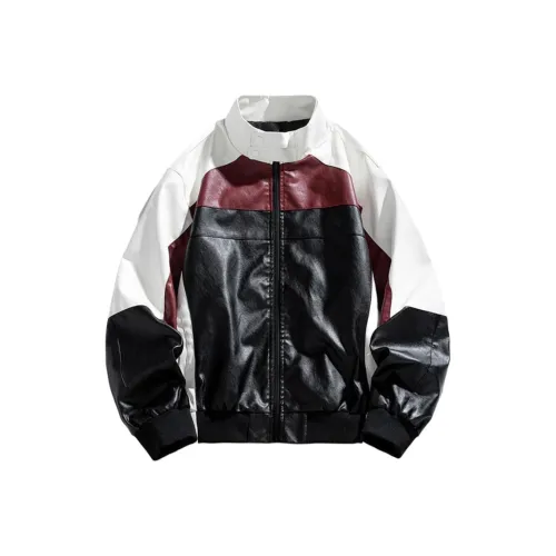 TAIZILONG Черные Мужские Кожаные Куртки