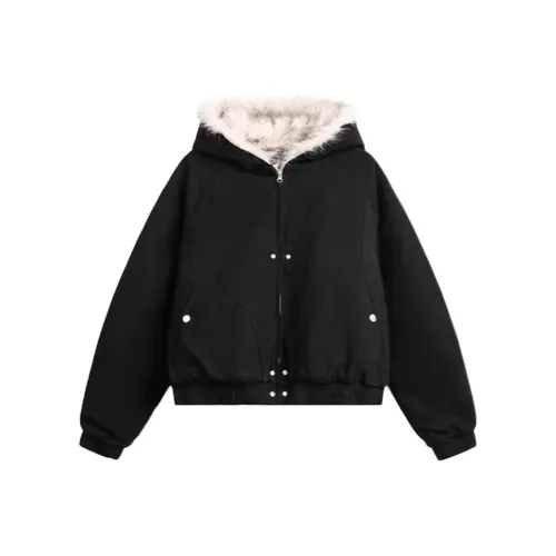 BRG Черный Женские пуховики