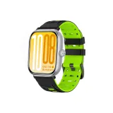 Черный Tender Зеленый-Бронированный Стиль Дышащий Двухцветный Кремниевый Ремешок + Черный Соединение