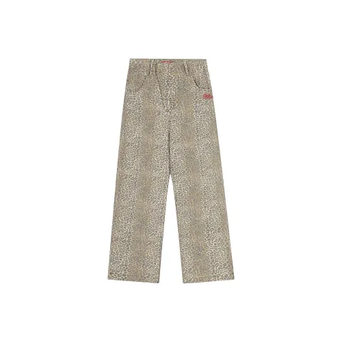 HOKLV Леопардовый принт Женские Повседневные Брюки